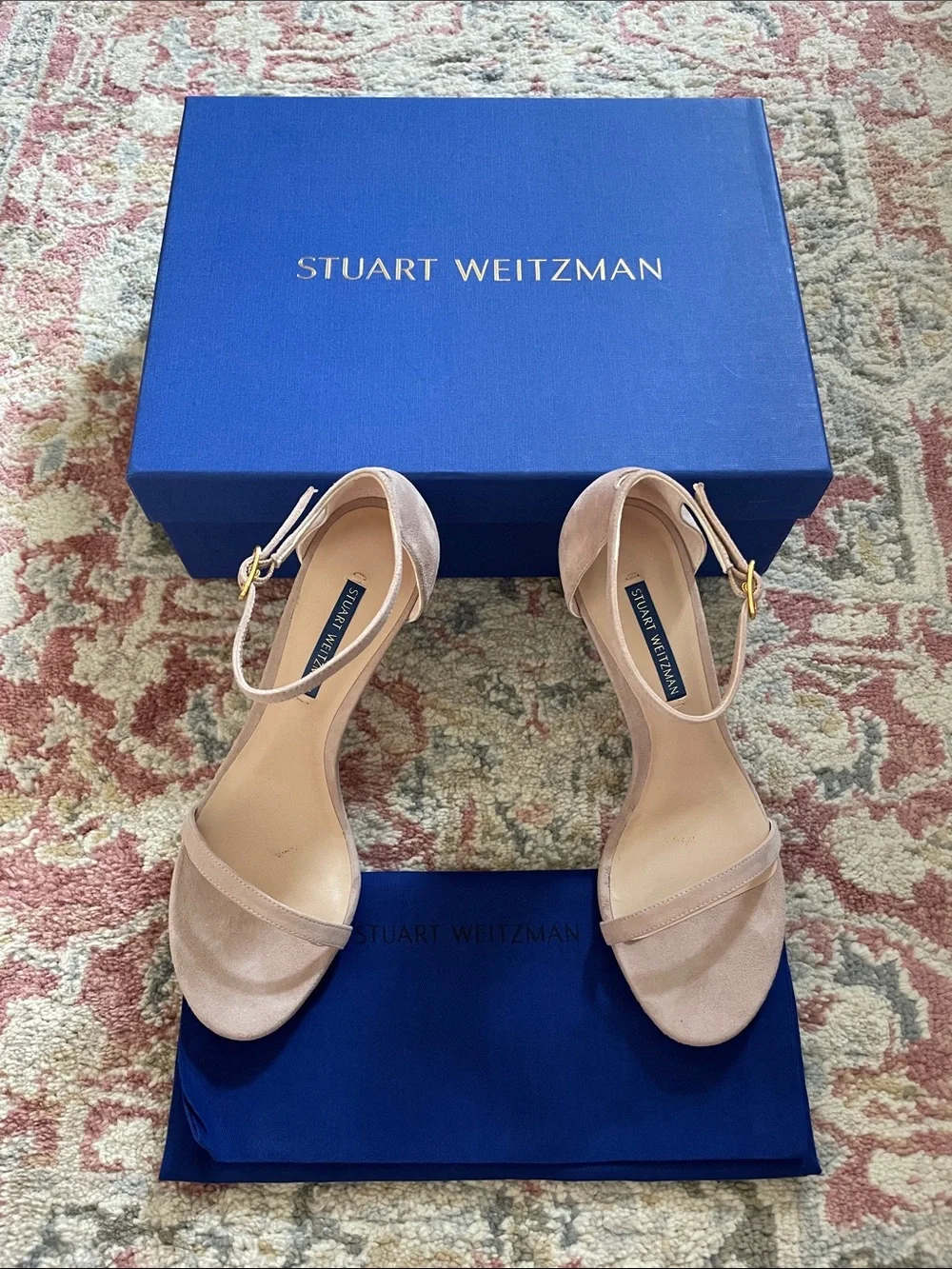 Stuart Weitzman Nudistsong Dolce Suede Heels Size 7